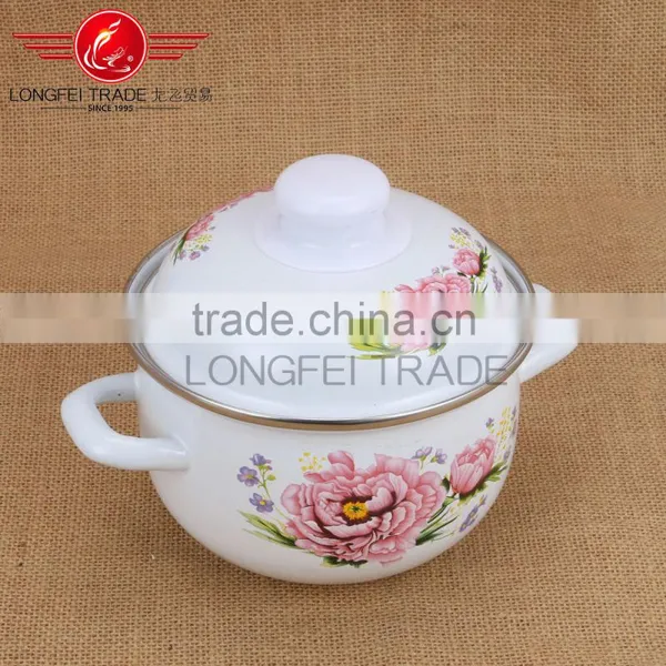 China Beautiful Decal High Quality Hot Sale 3pcs Enamel Hot Pot Casserole Wholesale photo-4