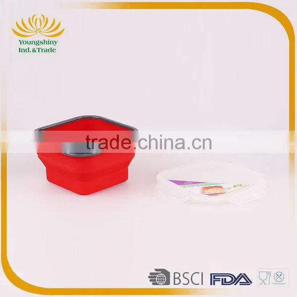 Silicone Collapsible School Lunch Box photo-3