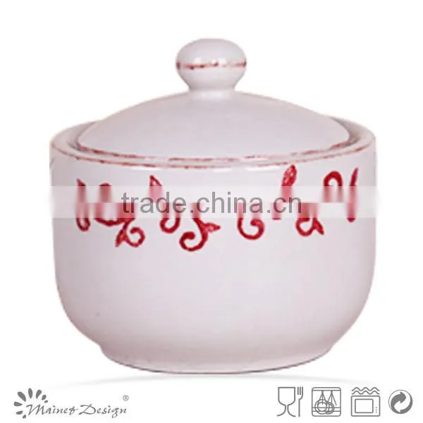Black Cheap Ceramic Sugur Bowl photo-2
