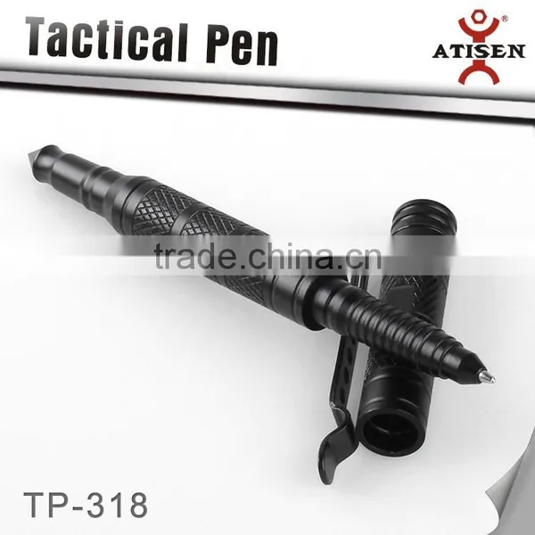 Pro Tactical Defense Survival Pen Glass Breaker Aviation Aluminum Black photo-3