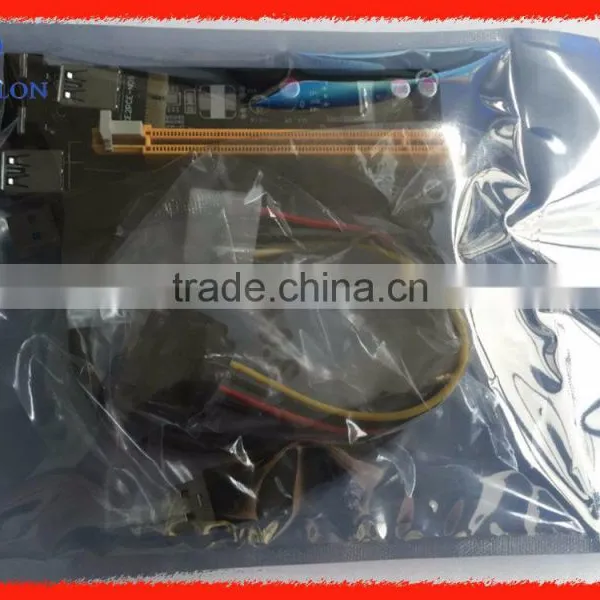 4PIN PCI-E Molex Risers With Power Supply PCIE 1X to 16X +USB 3.0 Extender Cable Sata to IDE for Bitcoin Litecoin Miner photo-2