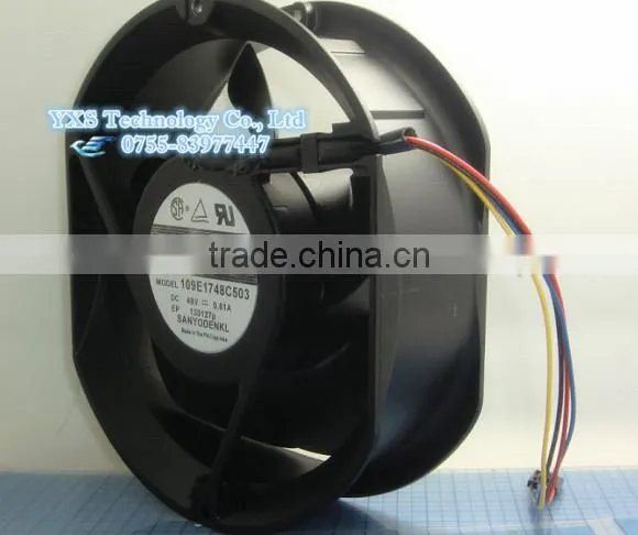 109E1748C503 17CM Waterproof Transformer Chamber Cooling Fan 17238 DC48V 0.61A 4wires In Stock photo-2