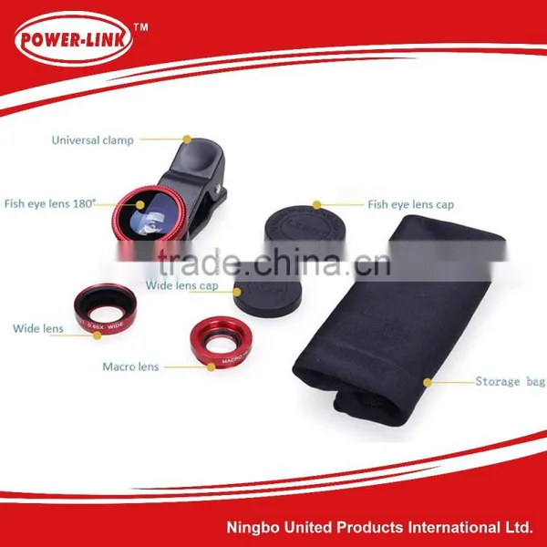 3 in 1 Universal Mobile Phone Camera Lens ,Fish Eye Lens/Macro Lens/Wide Angel Lens,cell Phone Camera Lens photo-4