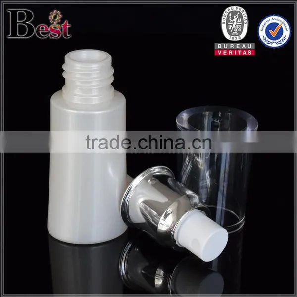 White Serum Pump 30ml Plastic Bottle High Quality Serum Plastic Bottle 30ml Wholesale photo-3