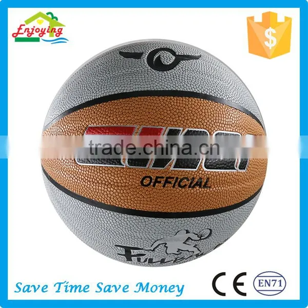 Pretty Size 5 3 1 Touch Soft Excellent Match Traditional Strong PU Basketball With Dual Colored photo-6