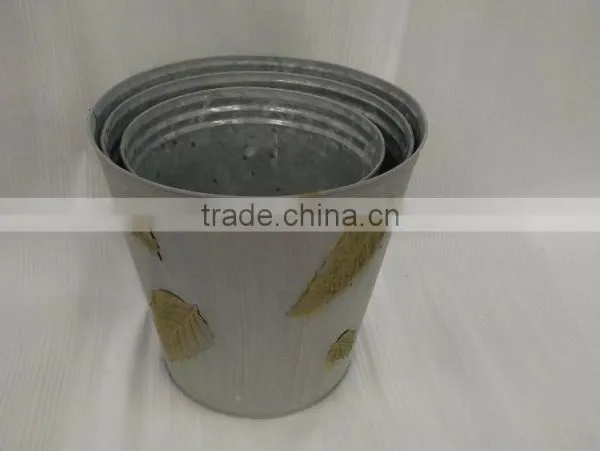 Metal Artifical Cheap Metal Flower Pot WZ15001-005 photo-2