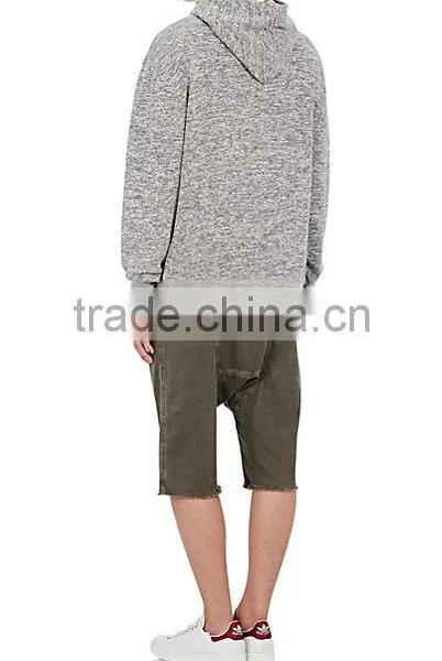 "Oversized Cropped" Cotton-Blend Hoodie photo-3