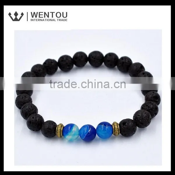 New Designs Hot Sale Lava Beads Bracelet photo-4