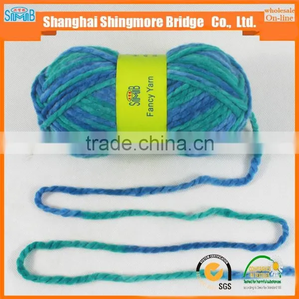 Online Shopping China Yarn Supplier Cheap Wholesale 100 Acrylic Yarn, Space Dyed Melange Chunky Yarn photo-2