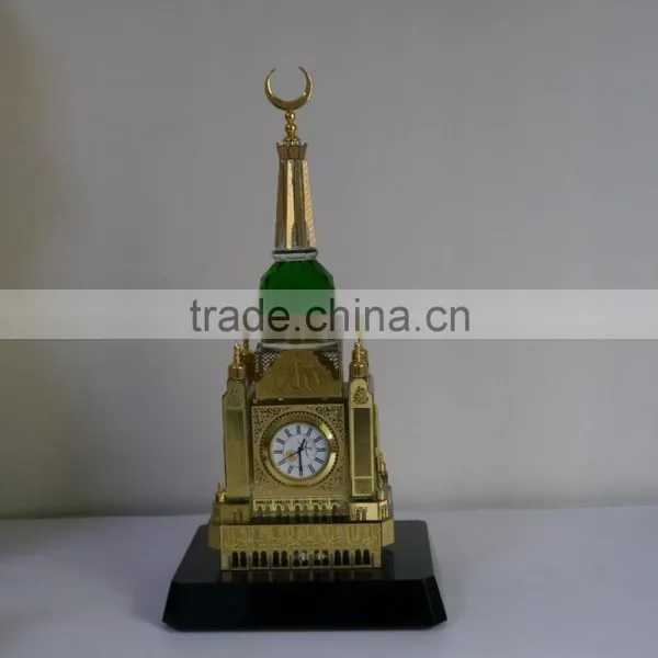Wholesale High Quality Crystal Makkah Clock And Mecca Clock Tower With Ramadan Gift photo-6