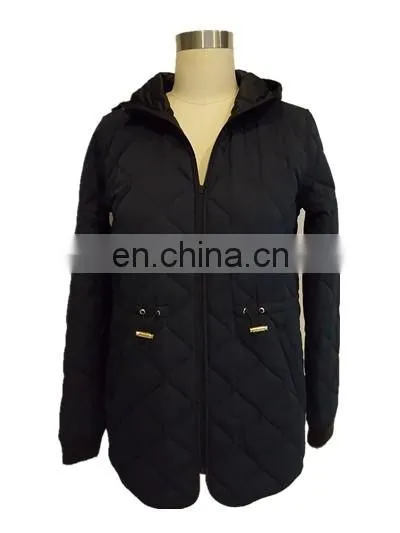 Chinese Manufacturer Slim Woman Qulited Bomber Jacket Wholesale photo-2