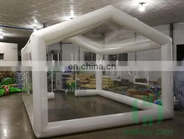 0.45mm Pvc Tarpaulin Transparent House Shape Inflatable Easy up Beach Tent Outdoor Camping Bubble Tent photo-5