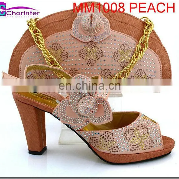 Shoes and Matching Clutch Bag Women High Heel Shoes MM1008 photo-2