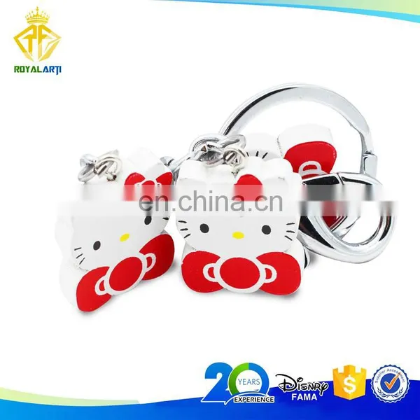 Factory Price Lovely Custom Cartoon Hard PVC Keychain photo-2