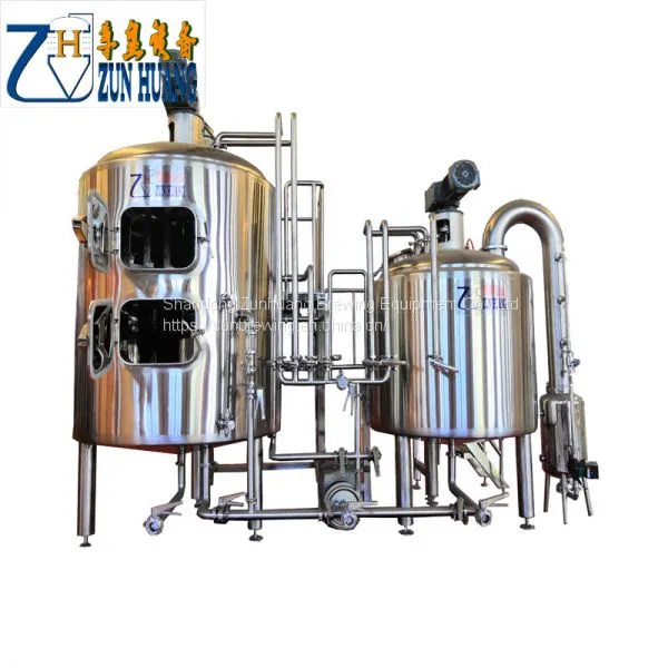 200l 300l Brewery Brewing Equipment Stainless Steel 3bbl Automatic Beer Brewing System