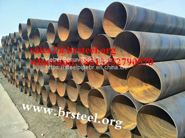 Large Diameter 219mm to 2000mm SSAW Welded Steel Spiral Pipe in Carbon Steel
