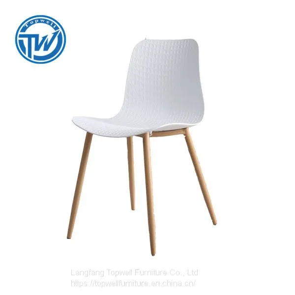 DC-6060T Topwell New Design Plastic Chair Dining Chair Leisure Chair With Metal Legs