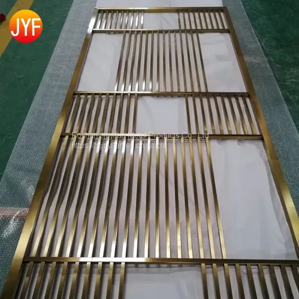 Foshan Factory Modern Style Personalize Stainless Steel Laser Cut Privacy Folding Metal Screen Divider photo-3
