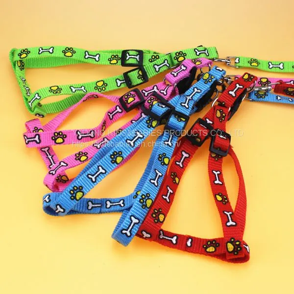Pet Car Seat Belt Pet Chain Dog Footprint Nylon Collar Traction Sleeve A2 Pet Rope photo-5