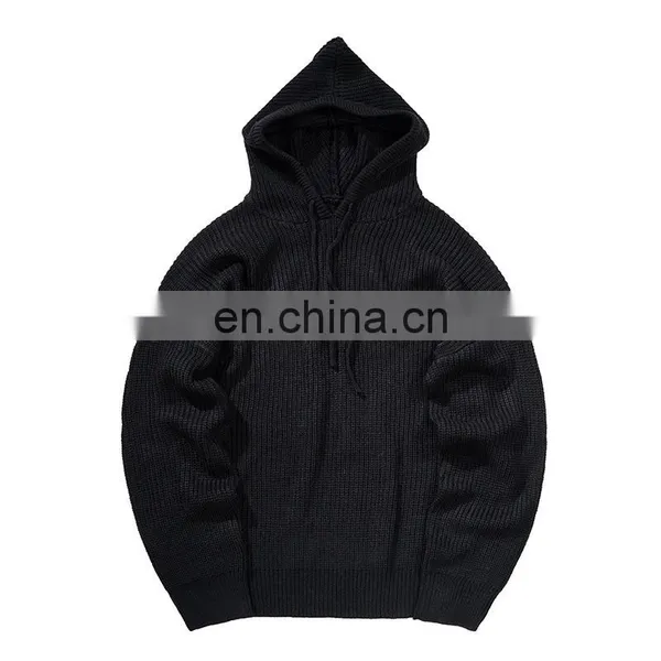 Explosion Amazon Hot Sale With Hood for Men Knitted Sweater photo-4