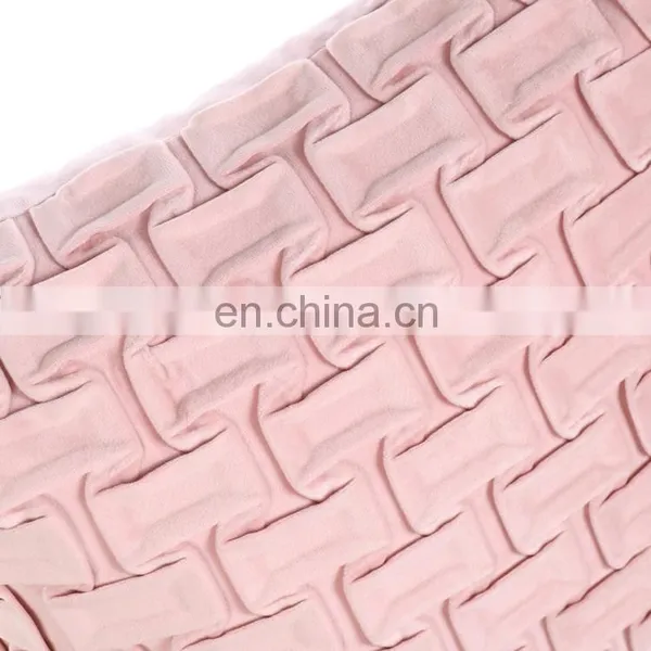 Fashion Soft Hand Home Decor Sofa Wrinkle Velvet Pink Cushion photo-5