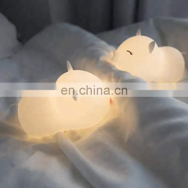 New LED Light Silicone Table Lamp Kids Bedside Night Light photo-5