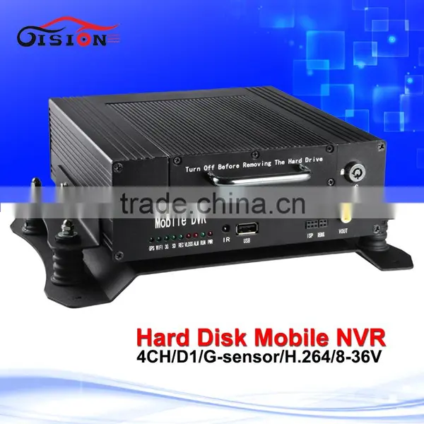 2016 Hotsale Mobile Digital Video Recorder 4ch Hard Disk Automotive Recorder Cycle Recording Vehicle 720p Blackbox Dvr photo-2