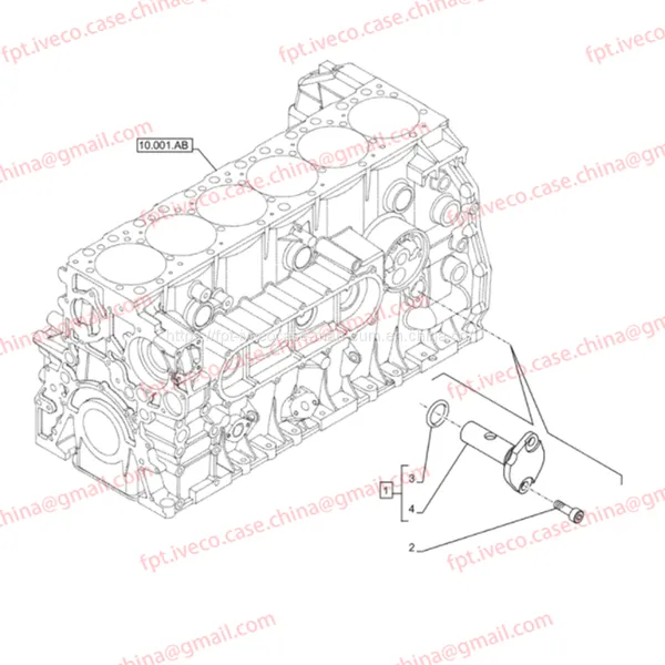 FPT IVECO CASE Cursor9 Euro 6 F2CFE612 A/B/D F2CFE614A*B041/F2CGE614F*V004 5802431166 Oil Pressure Regulating Valve504191876 photo-2