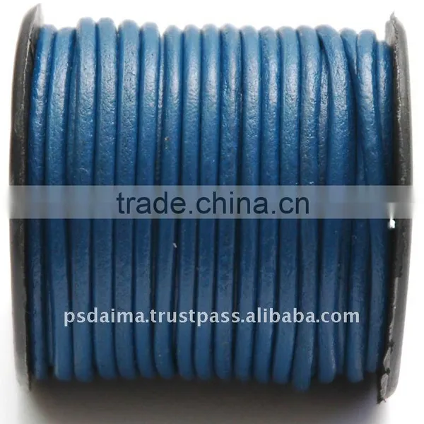 Handmade Round Leather Cords for Handicrafts