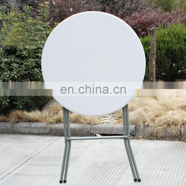 80x110cm Round Table Manufacturer Camping Wedding Party Hire Plastic Outdoor Catering Bar HDPE Folding Table photo-5