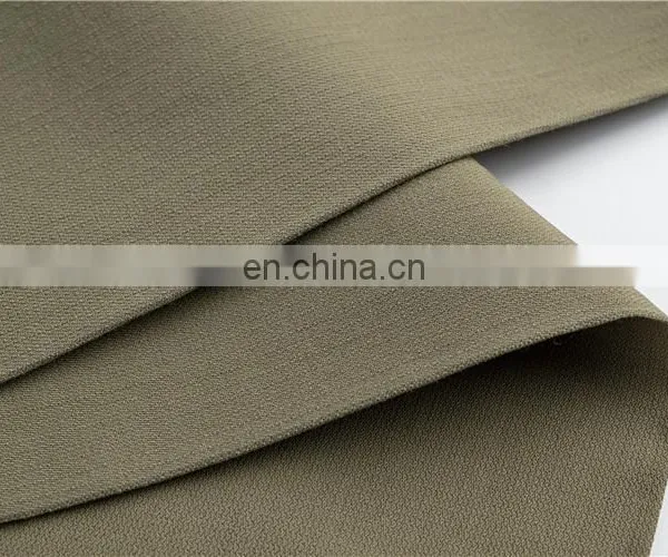 High-end by the Yard Woven Breathable Cotton/Viscose Spandex Plain Fabric for Dress photo-3