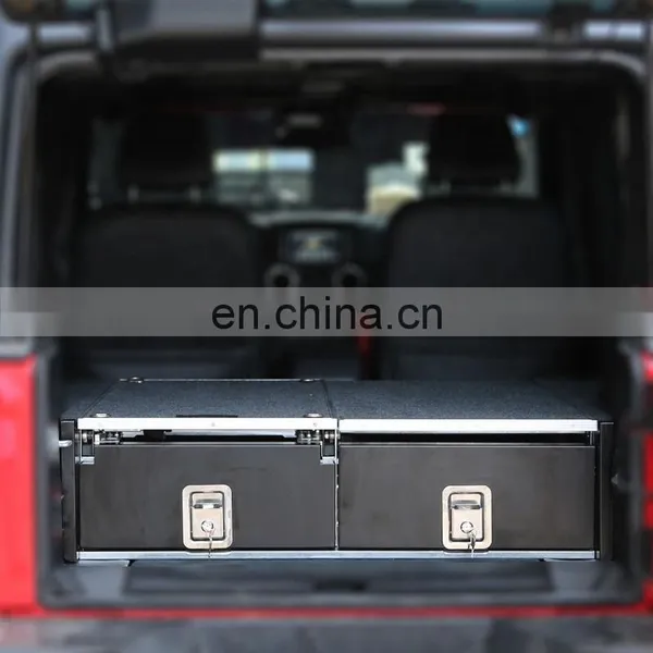 HFTM Modify SUV Rear Drawers 4x4 System Car Trunk Drawer Storage for Jeep SUV Rear Box Kits Factory Supply photo-3
