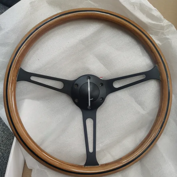 Wooden Material Steering Wheel 15'' ø380mm With Good Quality photo-3