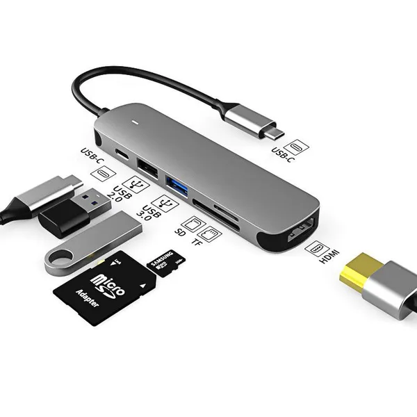 Vinop multi-port multi-function charging docking station 6 in 1