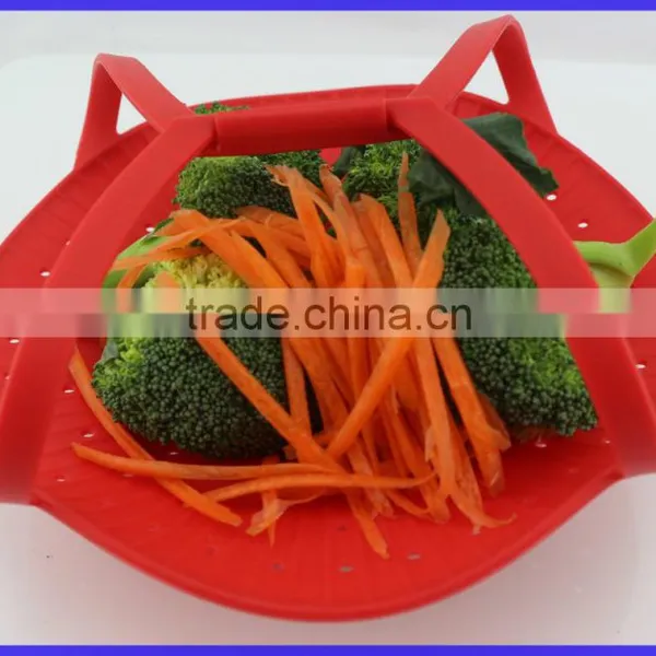 Silicone Vegetable Steamer Basket Home Steamer photo-2