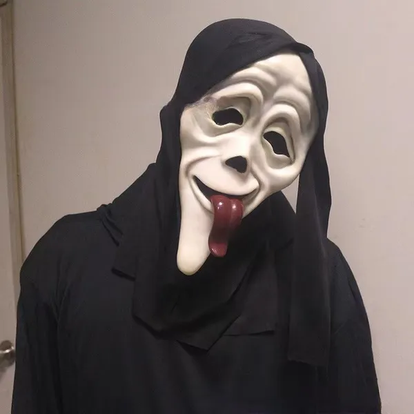 Halloween Scream Mask Horror Face Prop photo-3