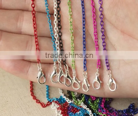 Colorful Chains,colored Necklace, Oval Link Chains photo-2