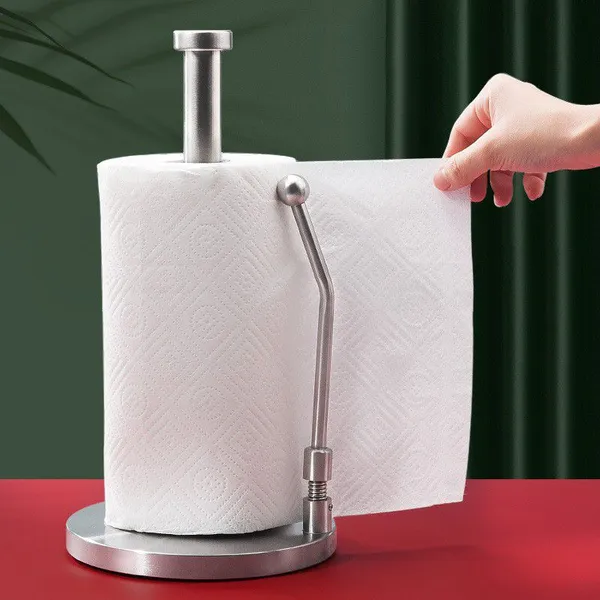 Thick Spring Beads Double Bottoms of Side-pressed Tissue Racks Increase Strength, Stable and Difficult to Fall Down the Kitchen Tissue Storage Rack photo-4