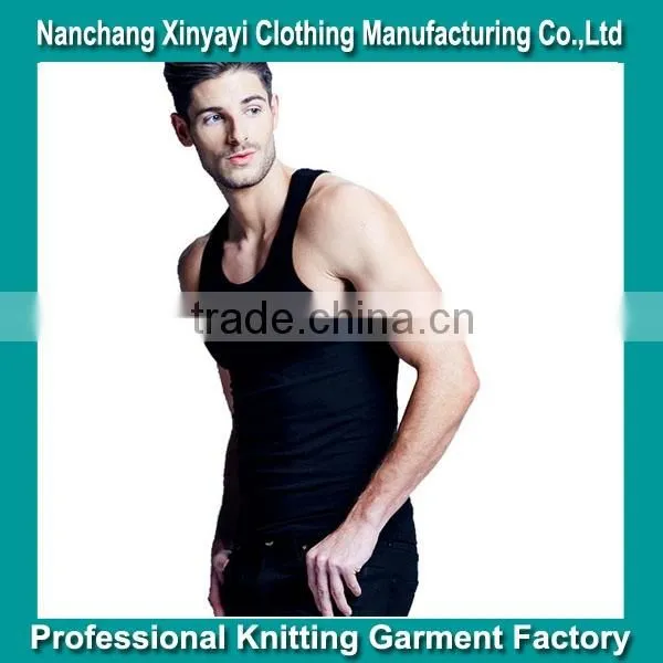 Blank Gym Mens Stringer Tank Top Wholesale/Elastic Tank Top Underwear photo-2