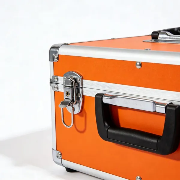 Professional Orange Aluminum Tool Case With Custom Foam Interior - Heavy-Duty Equipment Storage Solution for Precision Tool Protection photo-3