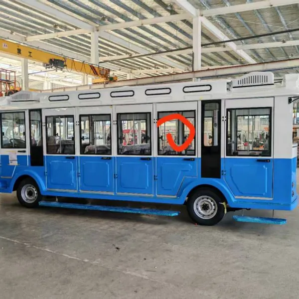 Source Product - 23-seater Fuel-powered Sightseeing Vehicle - Enclosed Sightseeing Vehicle With Doors and an Engine photo-4