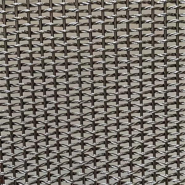 Decorative Woven Grilles Brass Strip Mesh Panels Decorative Wire Mesh for Cabinet Doors photo-5
