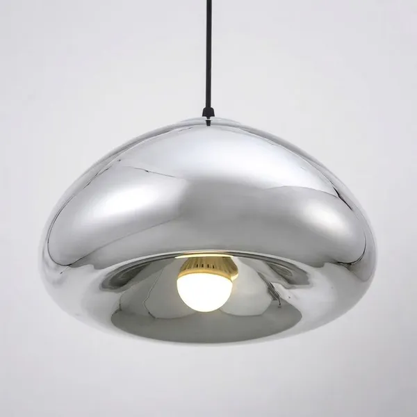 Mirrored Void Dome Pendant – Chrome/Gold/Bronze, 2 Sizes G9/E27 photo-2