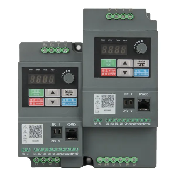 HXWEI-A100H Series Mini VFD in 0.4KW to 5.5kw Power Easy Operation for Fan Water Pump Conveying Machinery