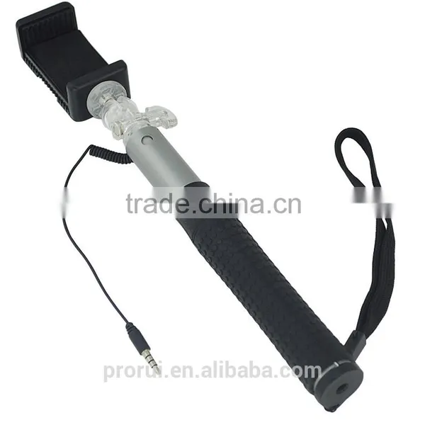 2016 Innovative Wired Control Selfie Stick With Colorful Cable for Smartphone photo-5