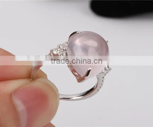 OEM Solid Lapis Prong Set Center 18k White Gold 750 Ring Jewelry photo-5