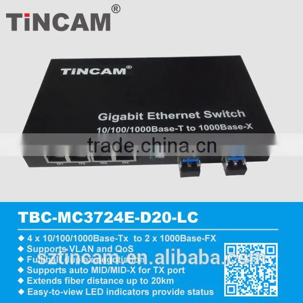 10/100/1000M Ethenet 8 Port SFP Fiber Switch photo-2