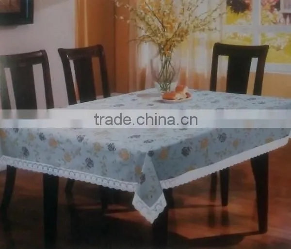 Lace Edge PEVA Table Cloth