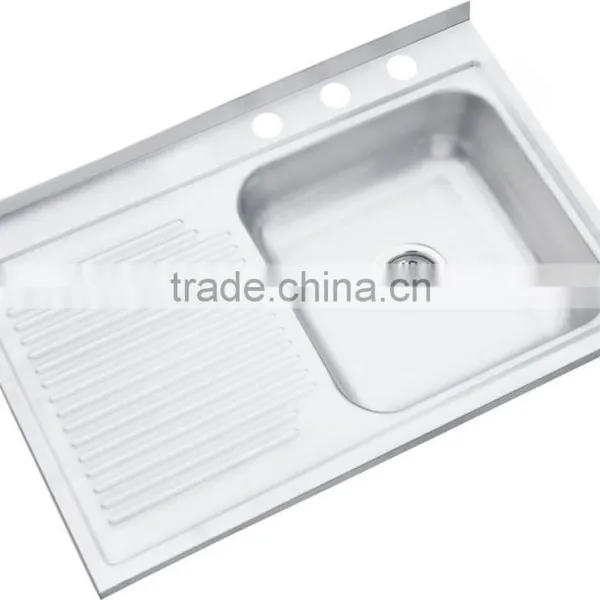 750*480mm XAL7548R Single Bowl Stainless Steel Sink Satin Finish Hot Sale for South America