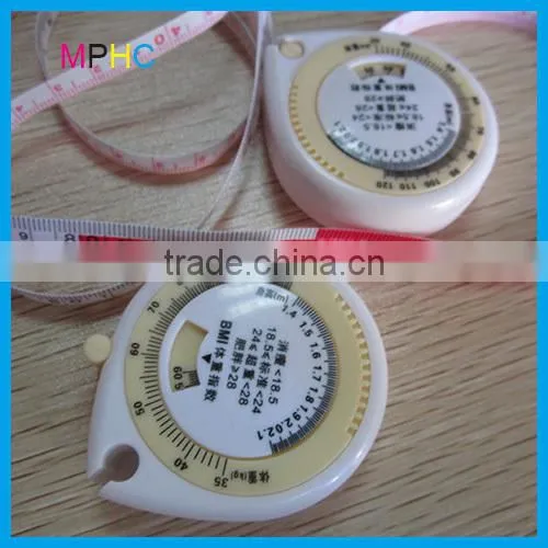 Water/blood/rain Drop Shaped Plastic PVC Measure Tape BMI Calculator